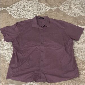 Travis Mathew Maroon Casual Button Down Shirt
